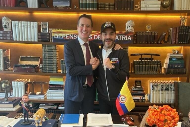 Bernie Moreno y Abelardo de la Espriella.