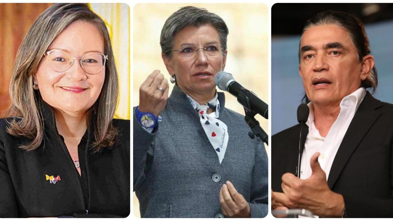 Cielo Rusinque, Claudia López y Gustavo Bolívar.