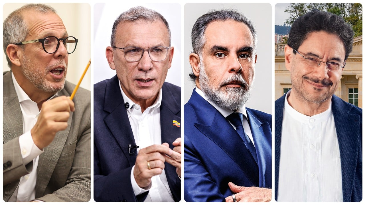 Alfredo Saade, Roy Barreras, Armando Benedetti e Iván Cepeda.