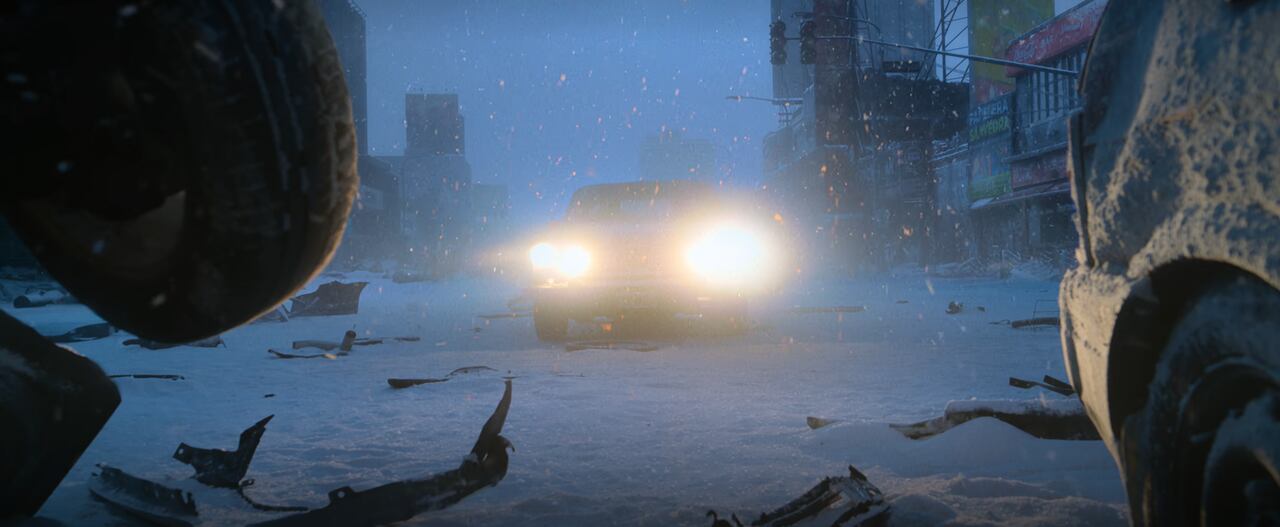 Una brújula desorientada en El Eternauta insinúa el colapso de los polos y el peligro de una lluvia radiactiva.