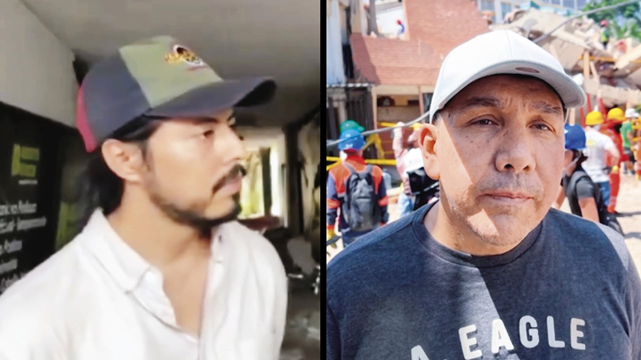 Diego Morales y Armando Carrillo son dos de las caras de la tragedia en Cali. El primero lo perdió todo y el segundo salió de los escombros luego de permanecer 40 minutos atrapado junto a su esposa.