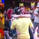 Aida Victoria y Westcol captados viendo final de la Copa América.