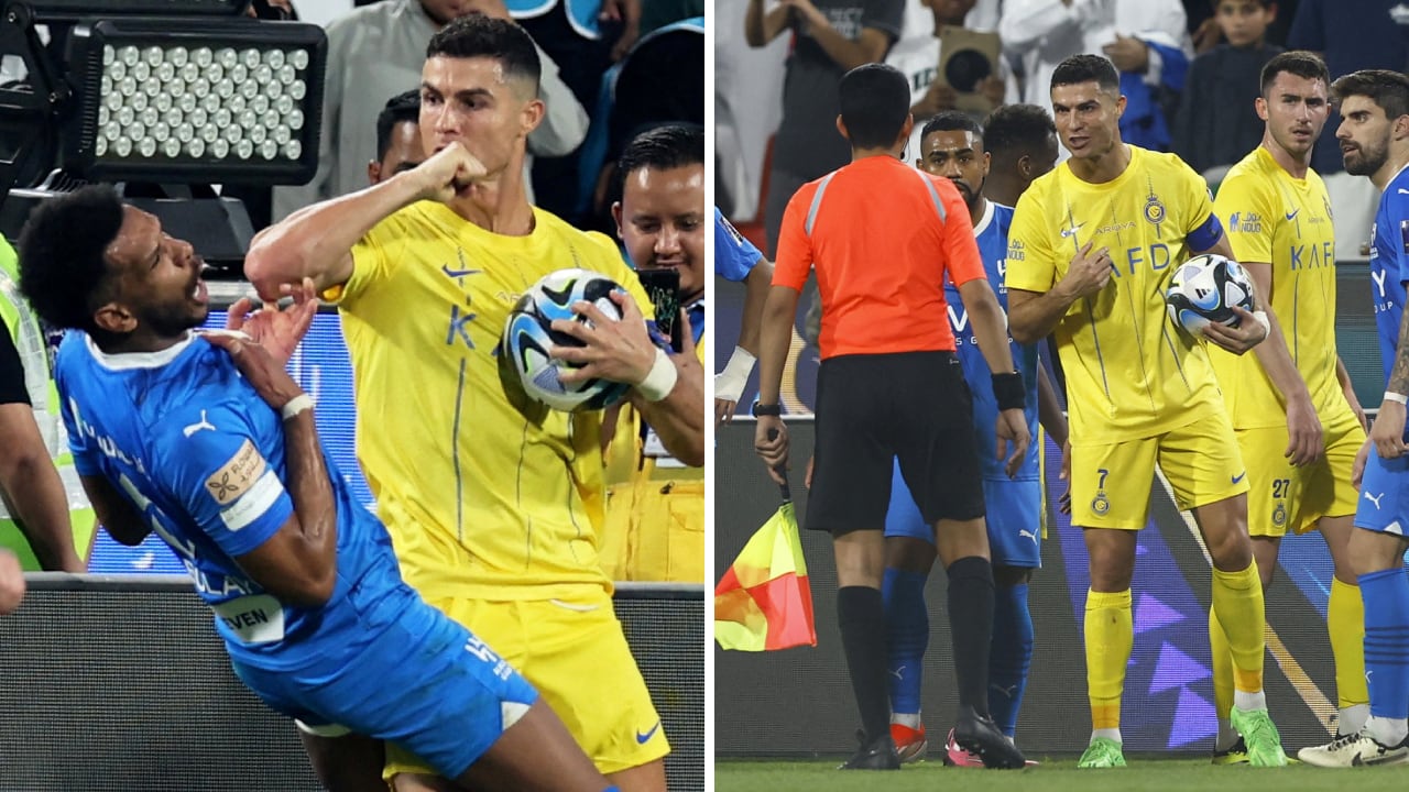 Cristiano Ronaldo se salió de sus casillas en el duelo ante Al-Hilal