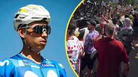 Einer Rubio venía haciendo una gran presentación en la etapa 19 del Tour de Francia 2026.
