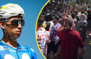 Einer Rubio venía haciendo una gran presentación en la etapa 19 del Tour de Francia 2026.