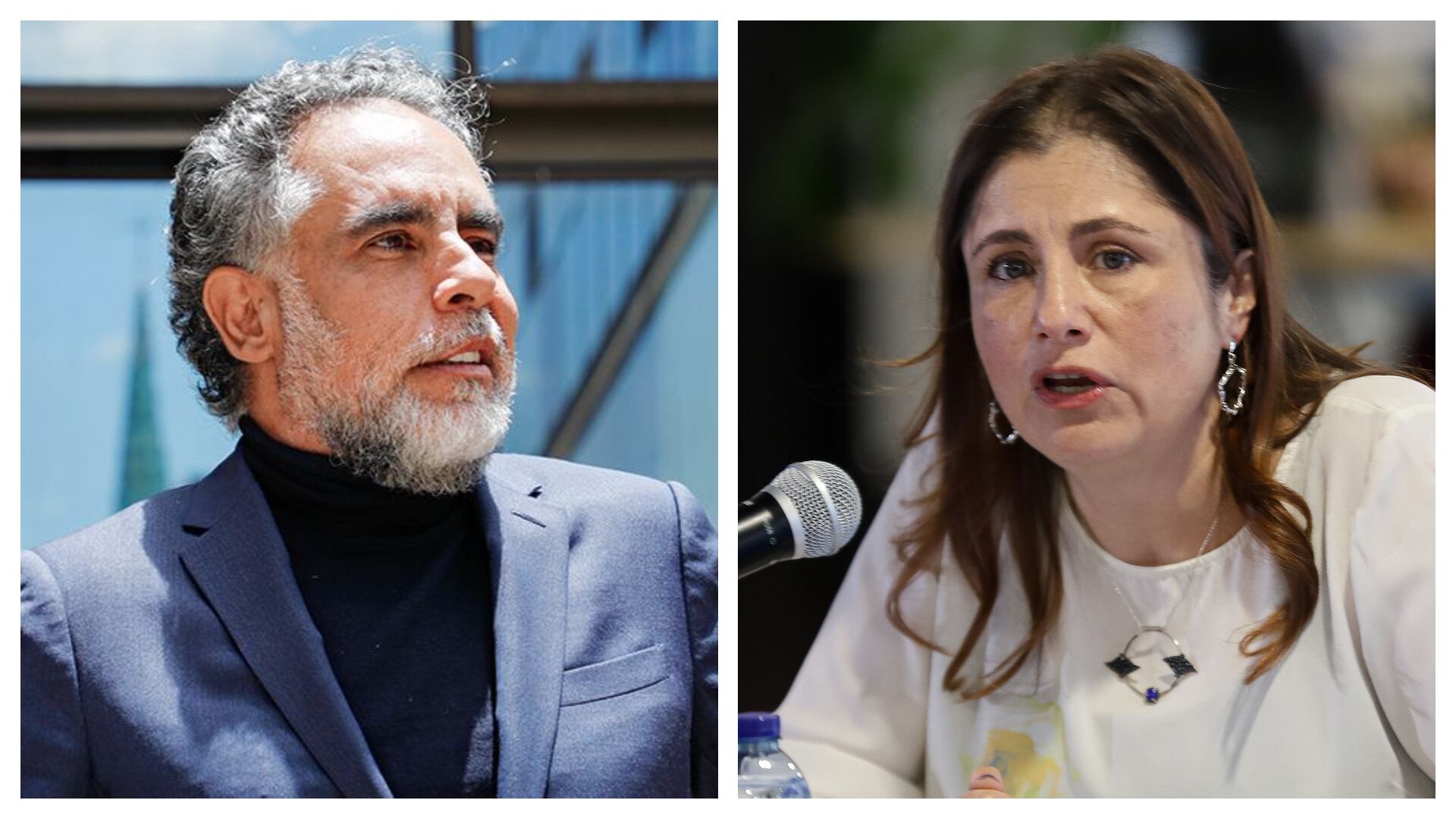 Armando Benedetti e Iris Marín.