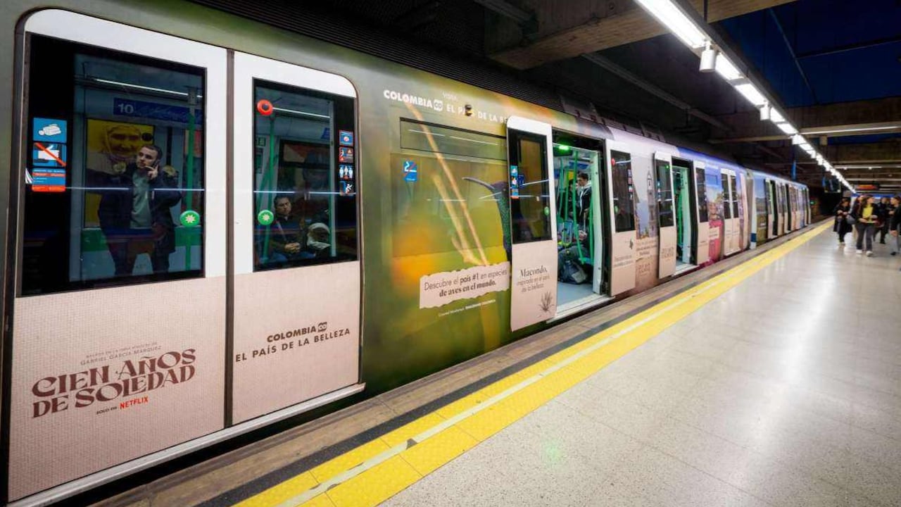 El Metro de Madrid se transforma con la magia de Colombia y ‘Cien Años de Soledad’: así se vive Fitur 2025