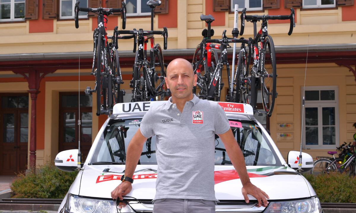 ISEO - FRANCIACORTA STAGE, ITALY - MAY 23: Start / Matxin Joxean Fernandez of Spain Sport Manager UAE Team Emirates during the 101st Tour of Italy 2018, Stage 17 a 155km stage from Riva Del Garda to Iseo - Franciacorta Stage / Giro d'Italia / on May 23, 2018 in Iseo - Franciacorta Stage, Italy. (Photo by Getty Images/Tim de Waele)