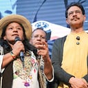 Aida Quilcué, fórmula vicepresidencial de Iván Cepeda. Es una reconocida líder indígena, senadora e integrante del Consejo Regional Indígena del Cauca (Cric).