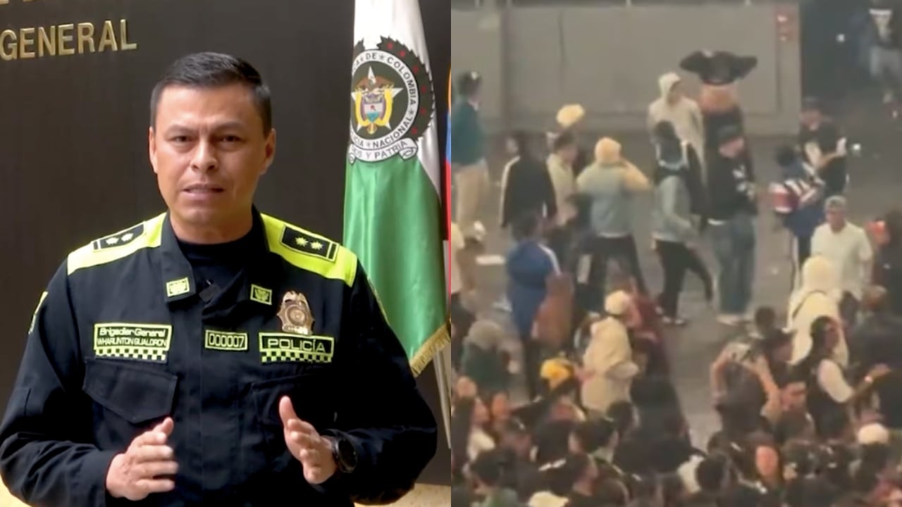 El general Wharlinton Gualdrón, jefe nacional del Servicio de Policía.