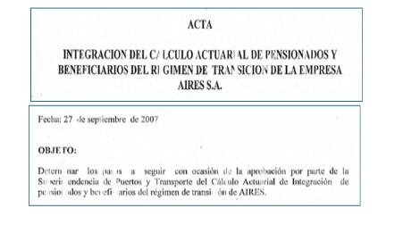 Acta integración cálculo de pensionados