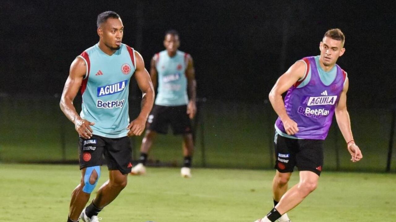 Willer Ditta entrenando con la Selección Colombia