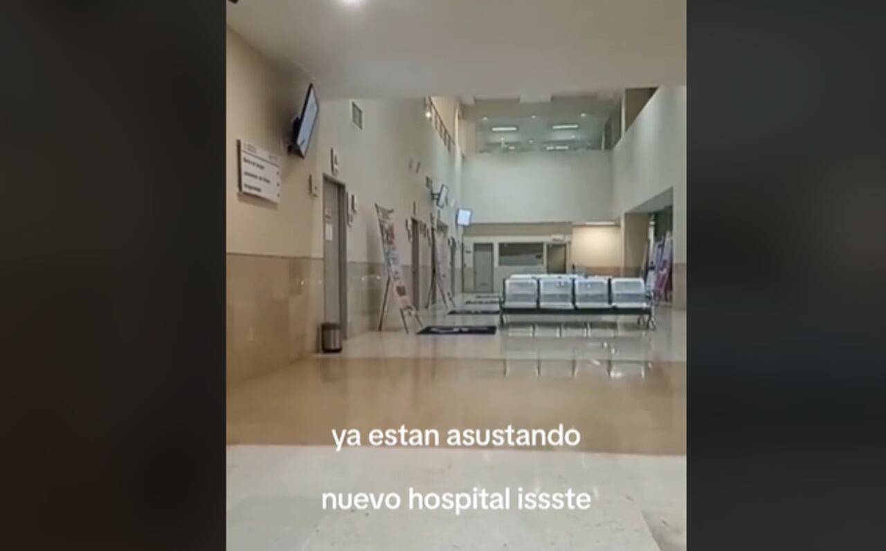Supuesto fantasma en hospital de México.