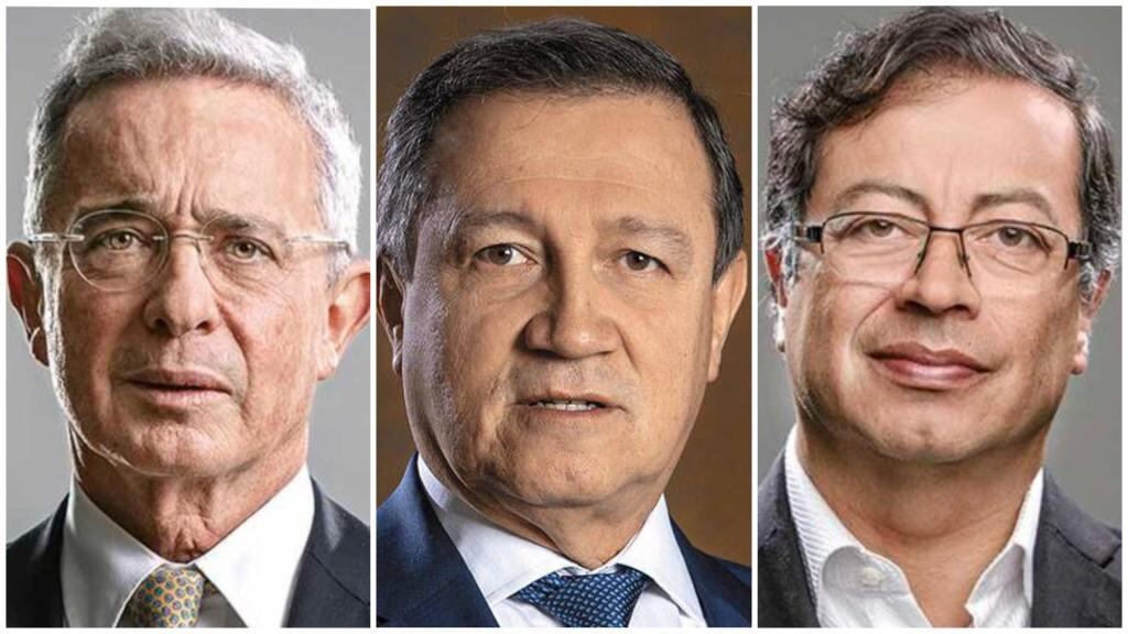 Álvaro Uribe, Ernesto Macías y Gustavo Petro