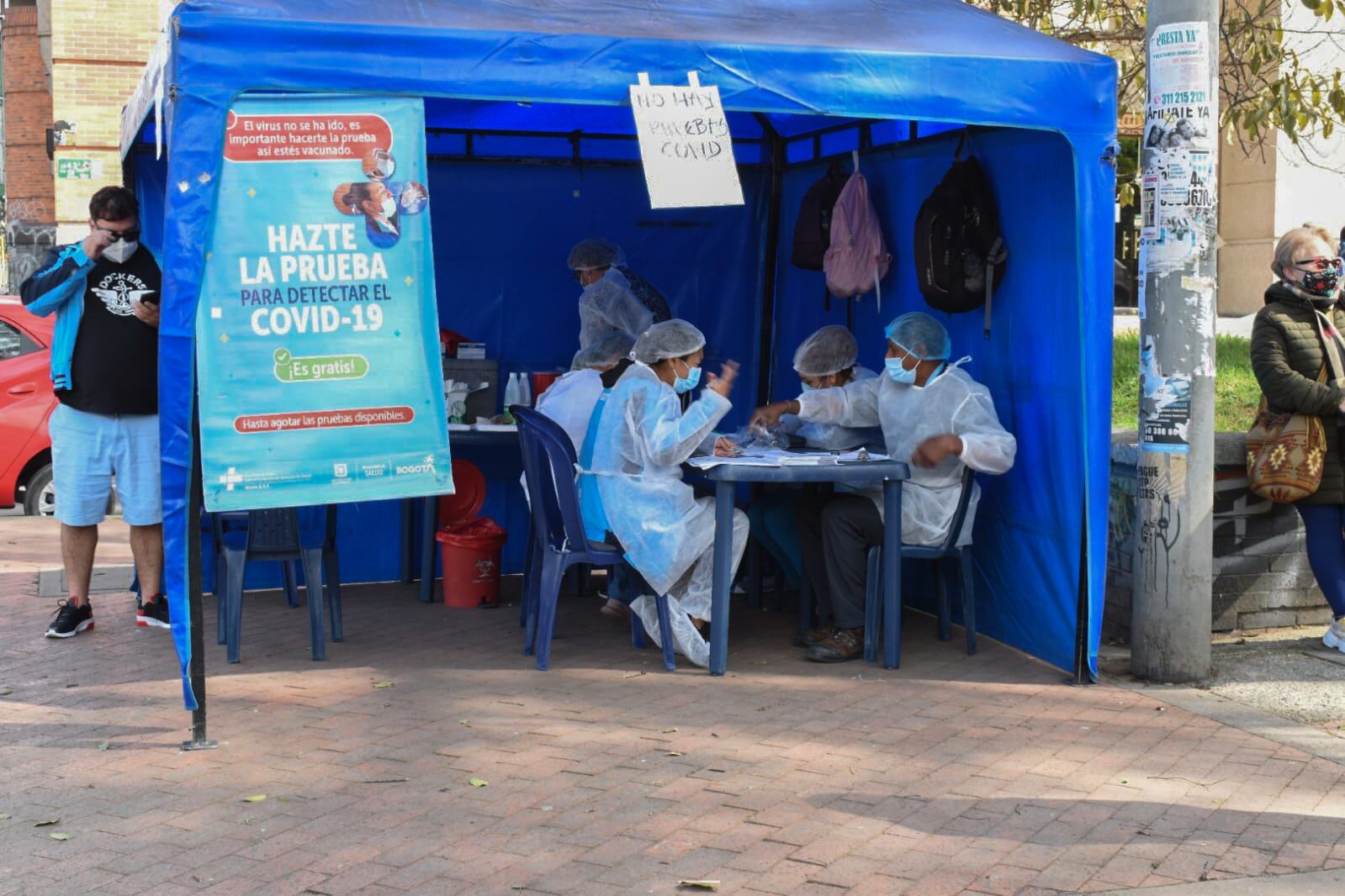 Filas prueba covid