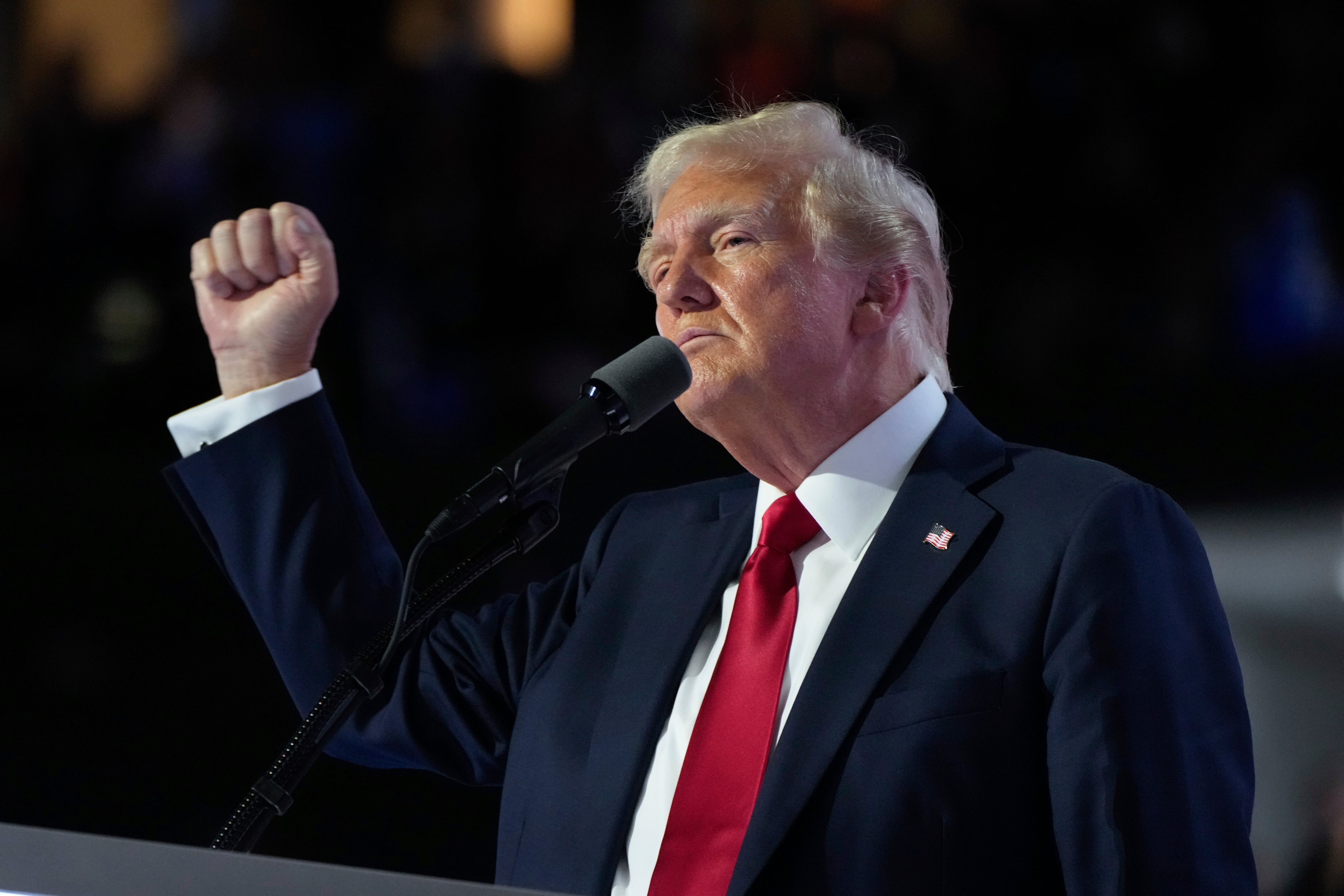 Donald Trump dio su discurso en la Convención Republicana.