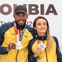 Anthony Zambrano y Lorena Arias. Medallistas Olímpicos Tokyo 2020.
Bogotá Agosto 9 de 2021.
Foto:Juan Carlos Sierra-Revista Semana.