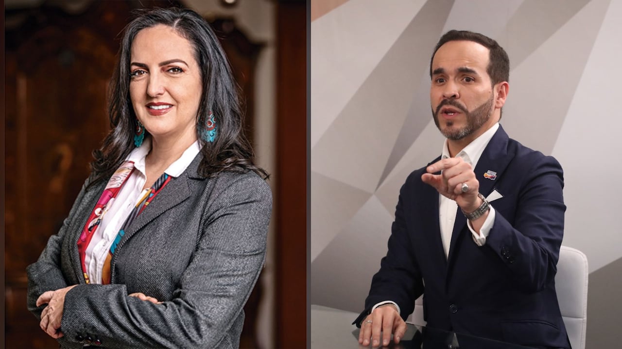 María Fernanda Cabal y Abelardo de la Espriella.