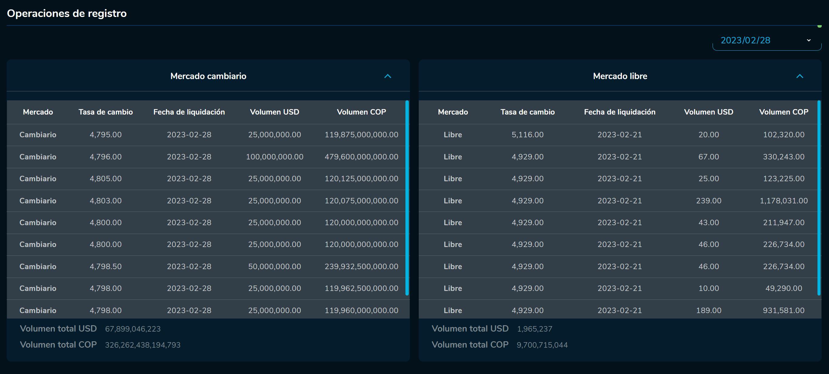 Cierredivisas 28 de febrero
