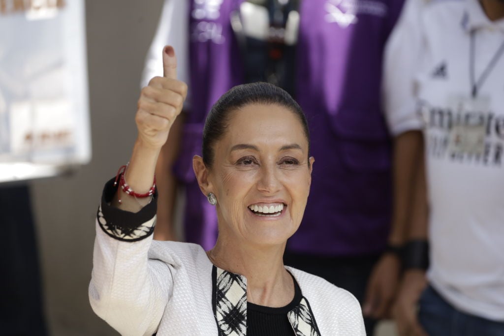 Claudia Sheinbaum Pardo, candidata a la Presidencia de México por la coalición Sigamos Haciendo Historia