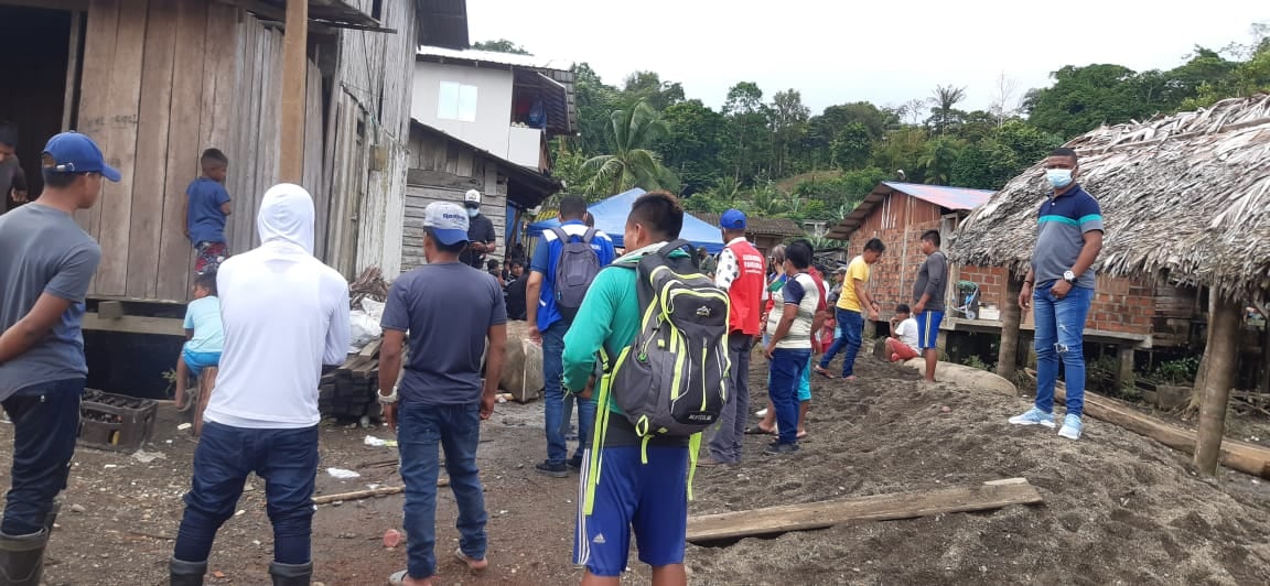 La comunidad indígena de Bacurú Purrú, en el resguardo Río Valle y Boroboro del municipio de Bahía Solano.