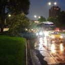 Algunas zonas de la capital se encuentran afectadas por las fuertes lluvias.