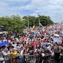 Acto de la oposición en Barranquilla este 7 de agosto.