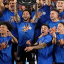 Aaron Boupendza jugó con Santiago Arias y Yerson Mosquera en Cincinnati FC