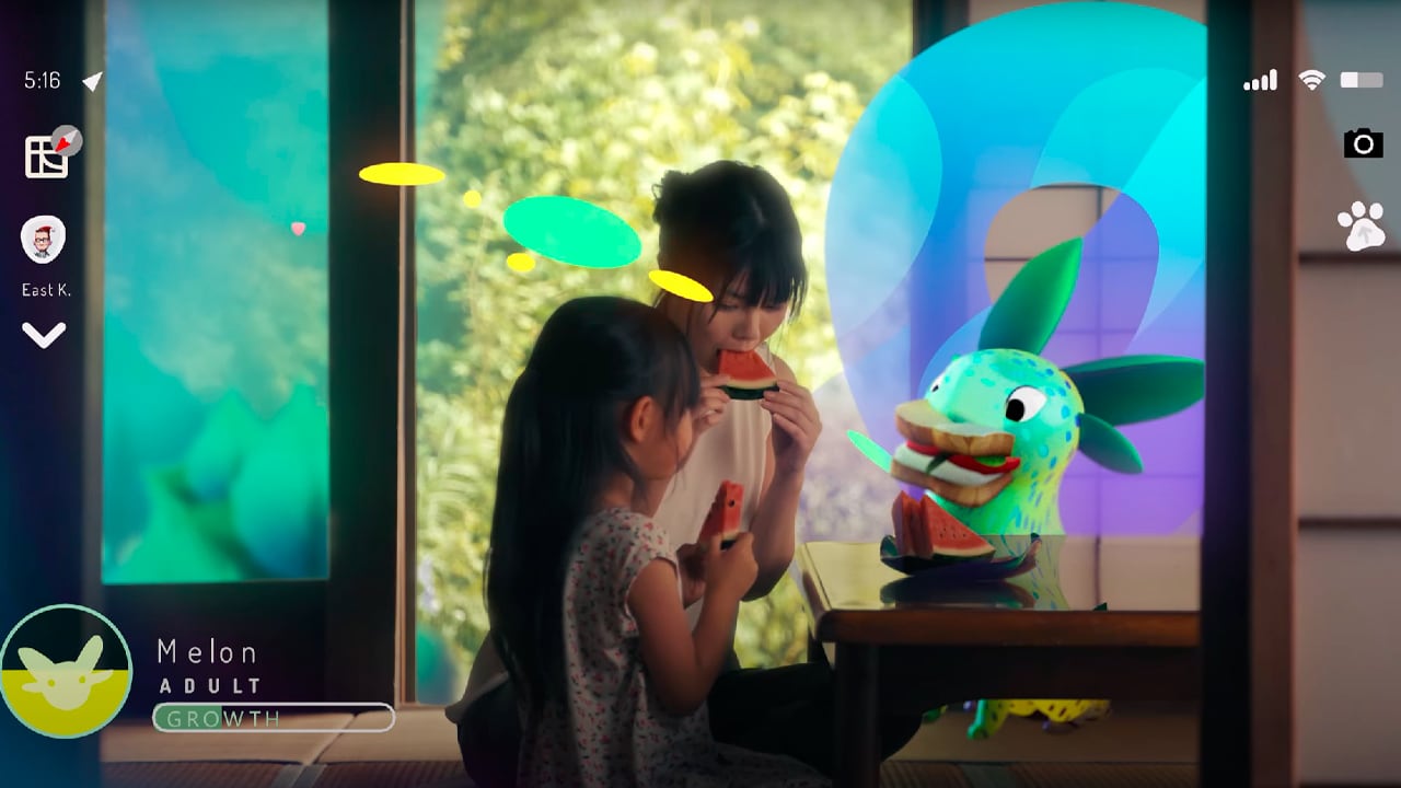 Peridot es un juego para móviles que usa la realidad aumentada para generar una interacción con mascotas virtuales.