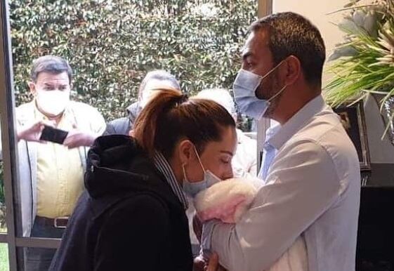 Marcela Ulloa se encuentra con su bebé Gabriela