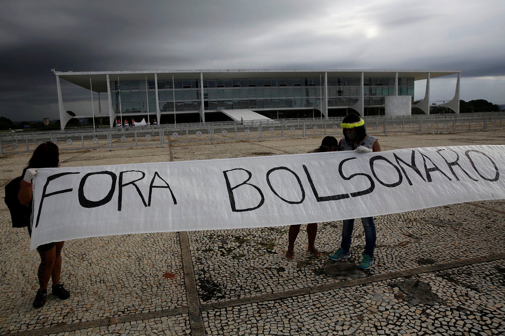 Protesta de los indígenas Munduruku.