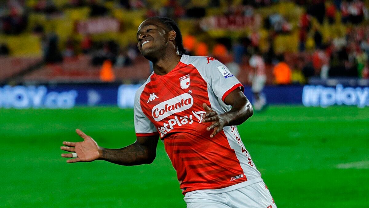 Kevin Londoño con los colores de Santa Fe.