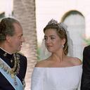 El rey Juan Carlos de España en la boda de Iñaki Urdangarín y la infanta Cristina.