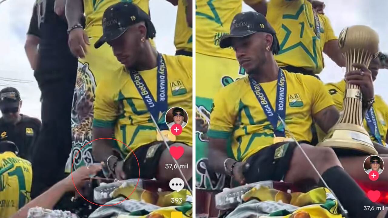 En la celebración de Bucaramanga, otro robo estuvo a punto de darse.