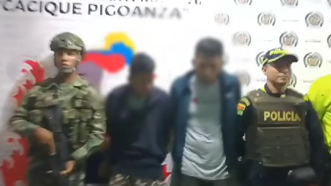 Los sujetos fueron capturados y puestos a disposición de la Fiscalía.