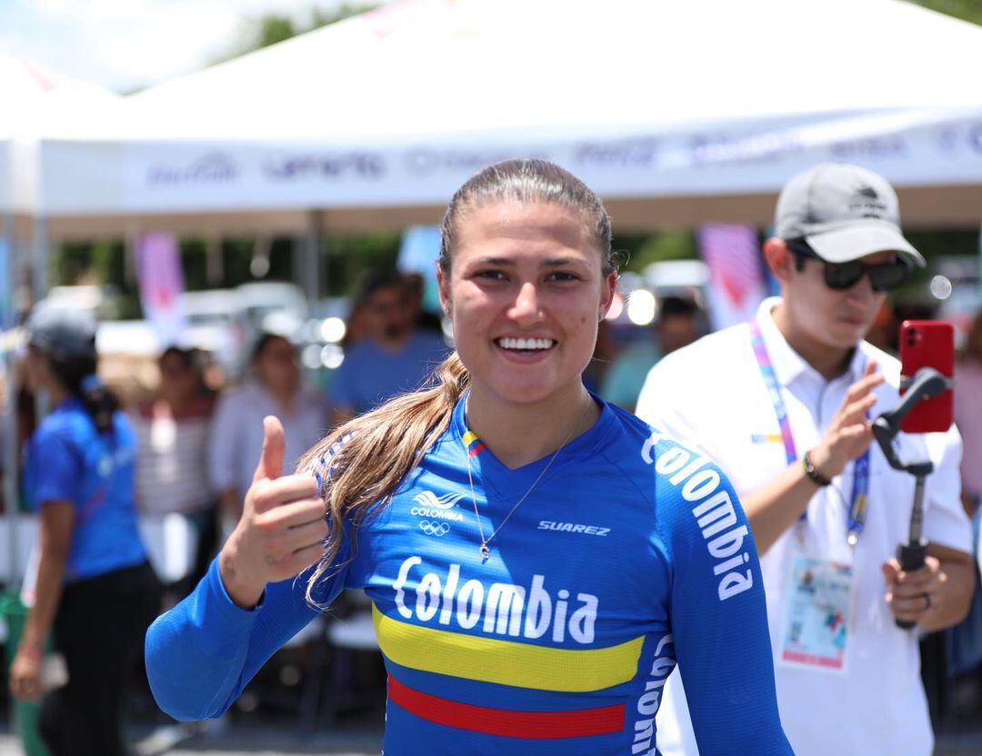 Gabriela Bolle, segunda colombiana en clasificar a unos Juegos Olímpicos en la disciplina BMX.