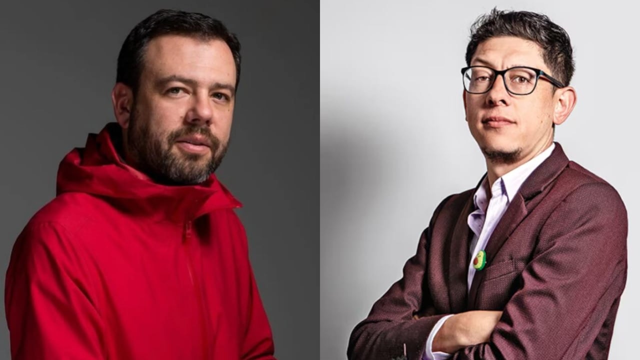 Alcalde de Bogotá, Carlos Fernando Galán, y el ministro de Educación, Daniel Rojas.