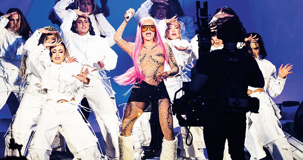 Karol G llenó cuatro veces el Santiago Bernabéu. 