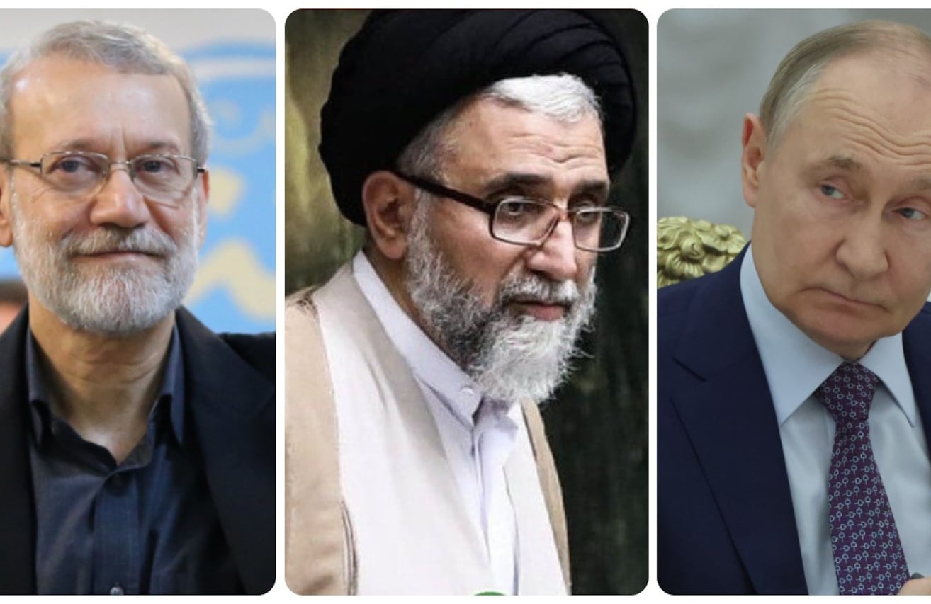 Alí Lariyani, Esmail Khatib y Vladimir Putin