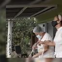 María Dinner Hernández y María Nelly Hernández, tías de Mauricio Leal y Jhonier Leal