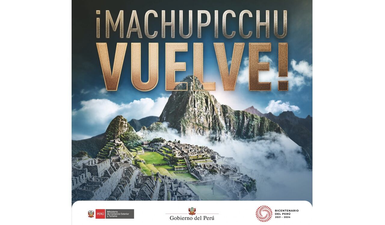 Con esta imagen, el Ministerio de Cultura de Perú confirmó la apertura de Machu Picchu