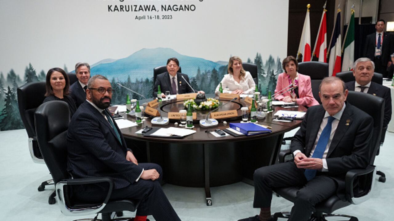 Reunión de ministros del G7.