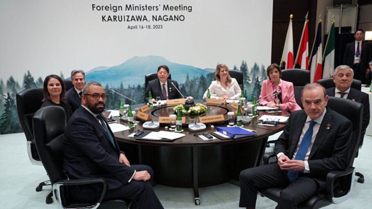 Reunión de ministros del G7.