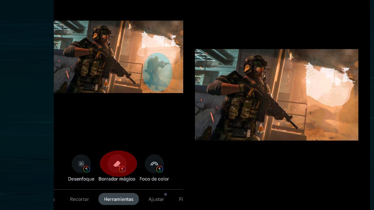Google Fotos cuenta con una herramienta para desaparecer personas de una foto.