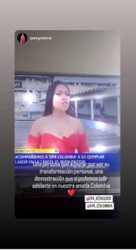 Epa Colombia reposteó las historias donde aparecía en Lo Sé Todo