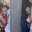 En video quedó l momento en que el ladrón le quita el celular a Diego Lugano.