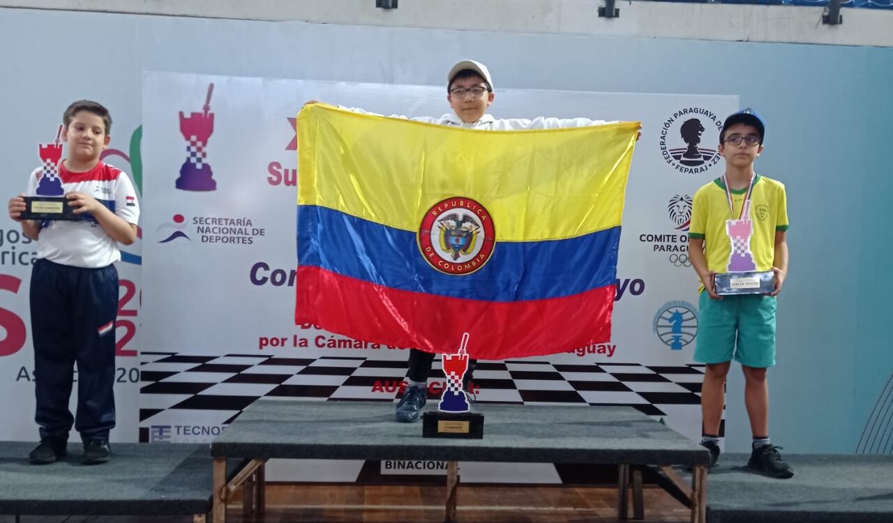 Colombia se coronó campeona de ajedrez en Paraguay.