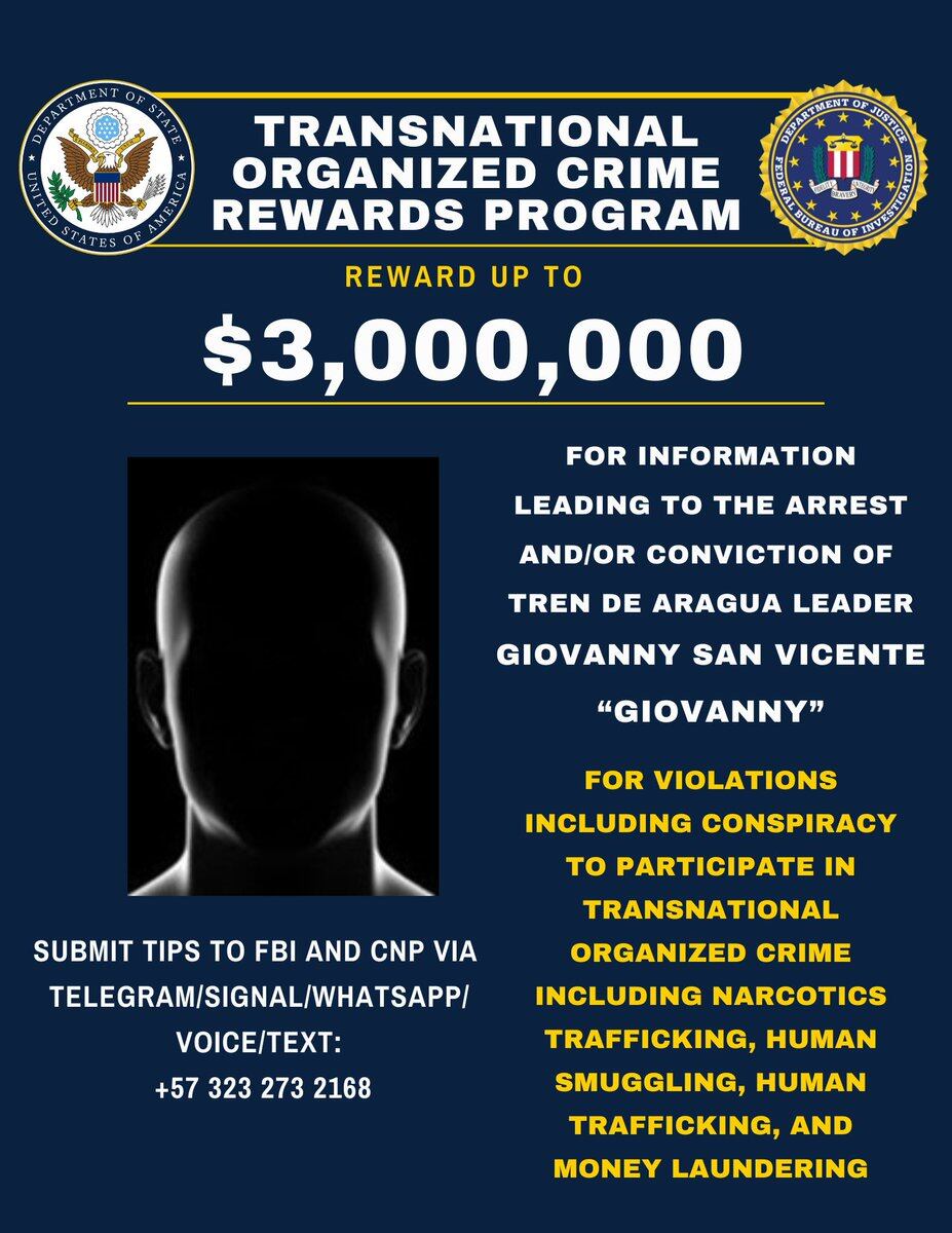 El Departamento de Estado de Estados Unidos ofreció hasta 3 millones de dólares como recompensa para quien permita la captura de alias El Viejo.