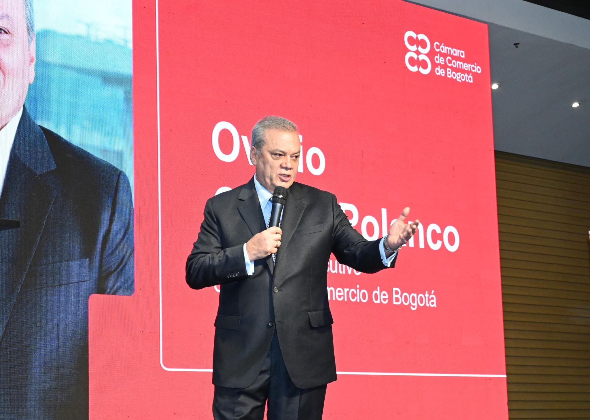Ovidio Claros Polanco, presidente ejecutivo de la CCB, en el lanzamiento del Clúster del Agua y Economía Circular.