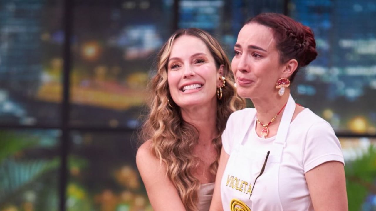 Violeta Bergonzi junto a Claudia Bahamón en MasterChef Celebrity